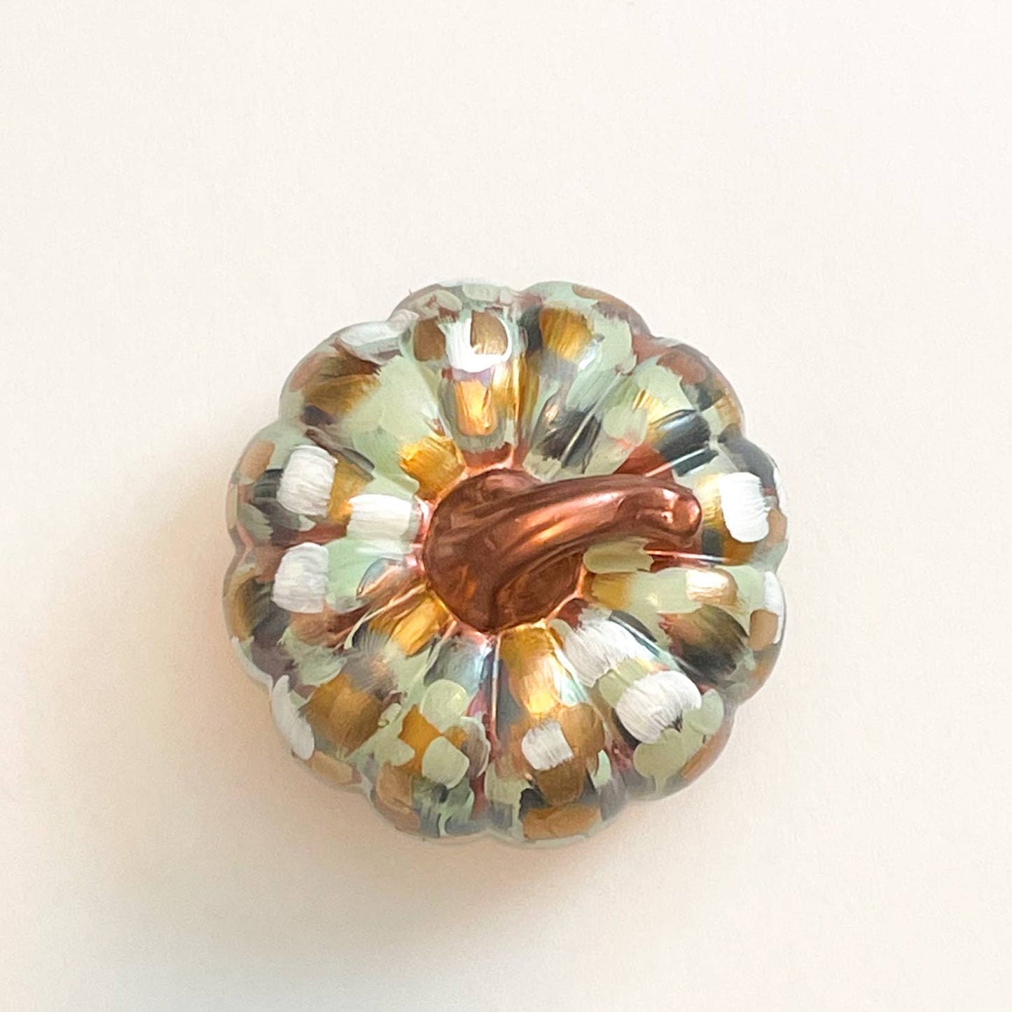 Jessica Reynolds Large Copper Abstract Pumpkin
