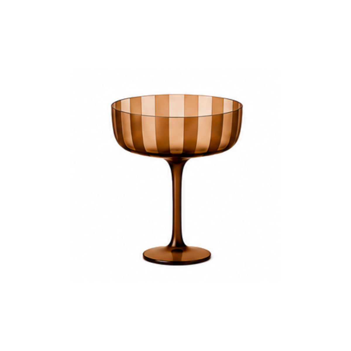 Emergency Confetti Stripe Coupe Glass