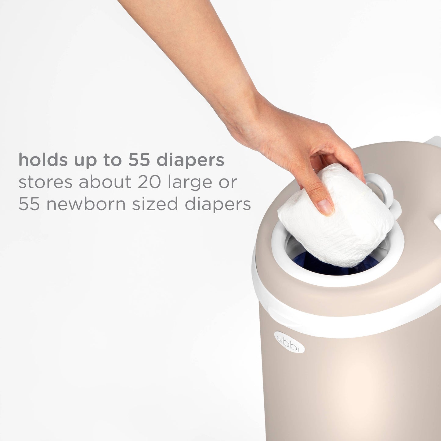 Ubbi Diaper Pail (Taupe)