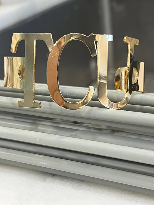 Steele Sloan Designs TCU Bangle Bracelet Cuff
