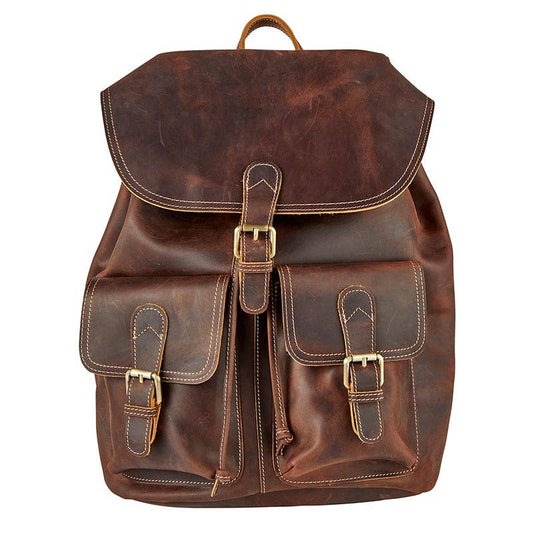 Cole Wheeler Crazy Horse Leather Backpack