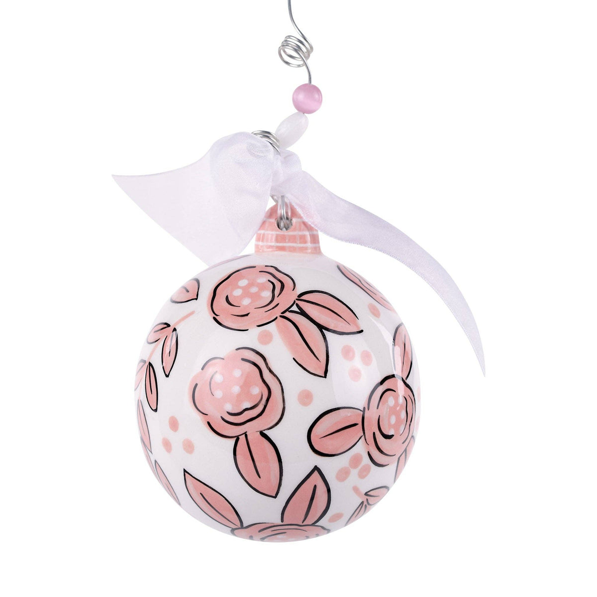 Glory Haus Pink Bow 1st Christmas Ornament