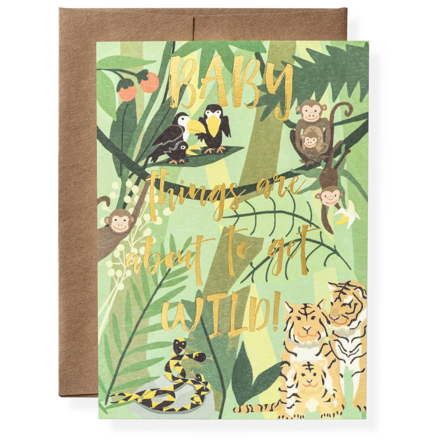 Karen Adams Wild Baby Greeting Card