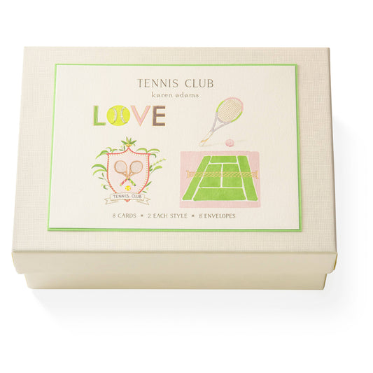 Karen Adams Tennis Club Note Card Box
