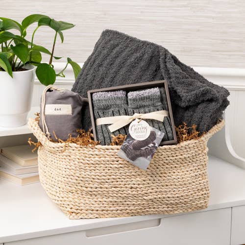 Demdaco Ribbed Blanket - Gray