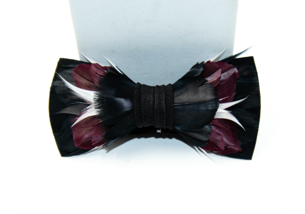 Monarch & Mariposa Feather Bow Tie - The Alumni