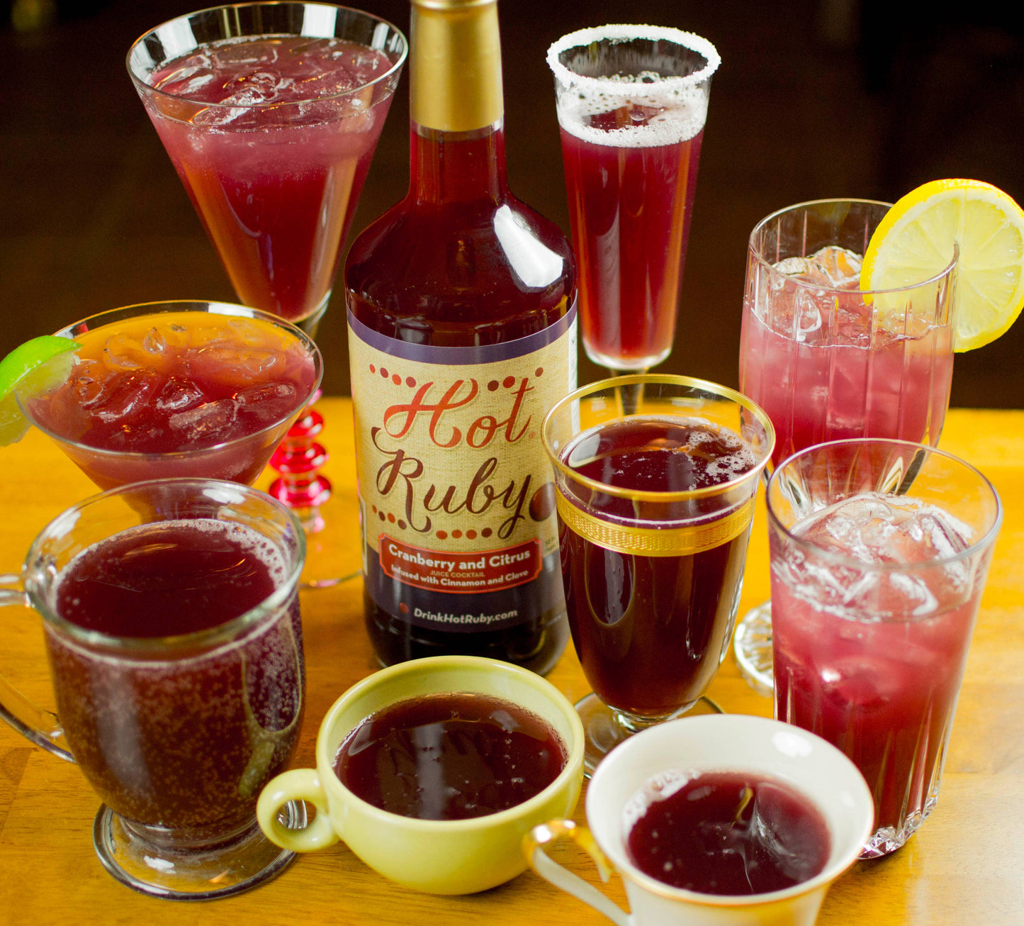 Hot Ruby Cranberry Cider Bottle 32 oz.
