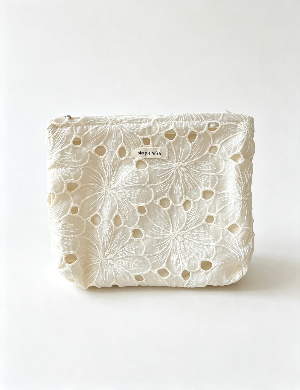 Sweetkama Ladies Lace Embroidery Mesh Cosmetic Bag