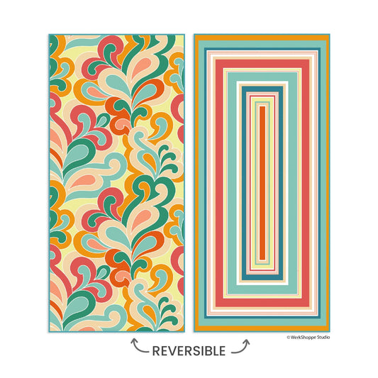 Werkshoppe's Paisley Pop Microfiber Beach and Pool Towel
