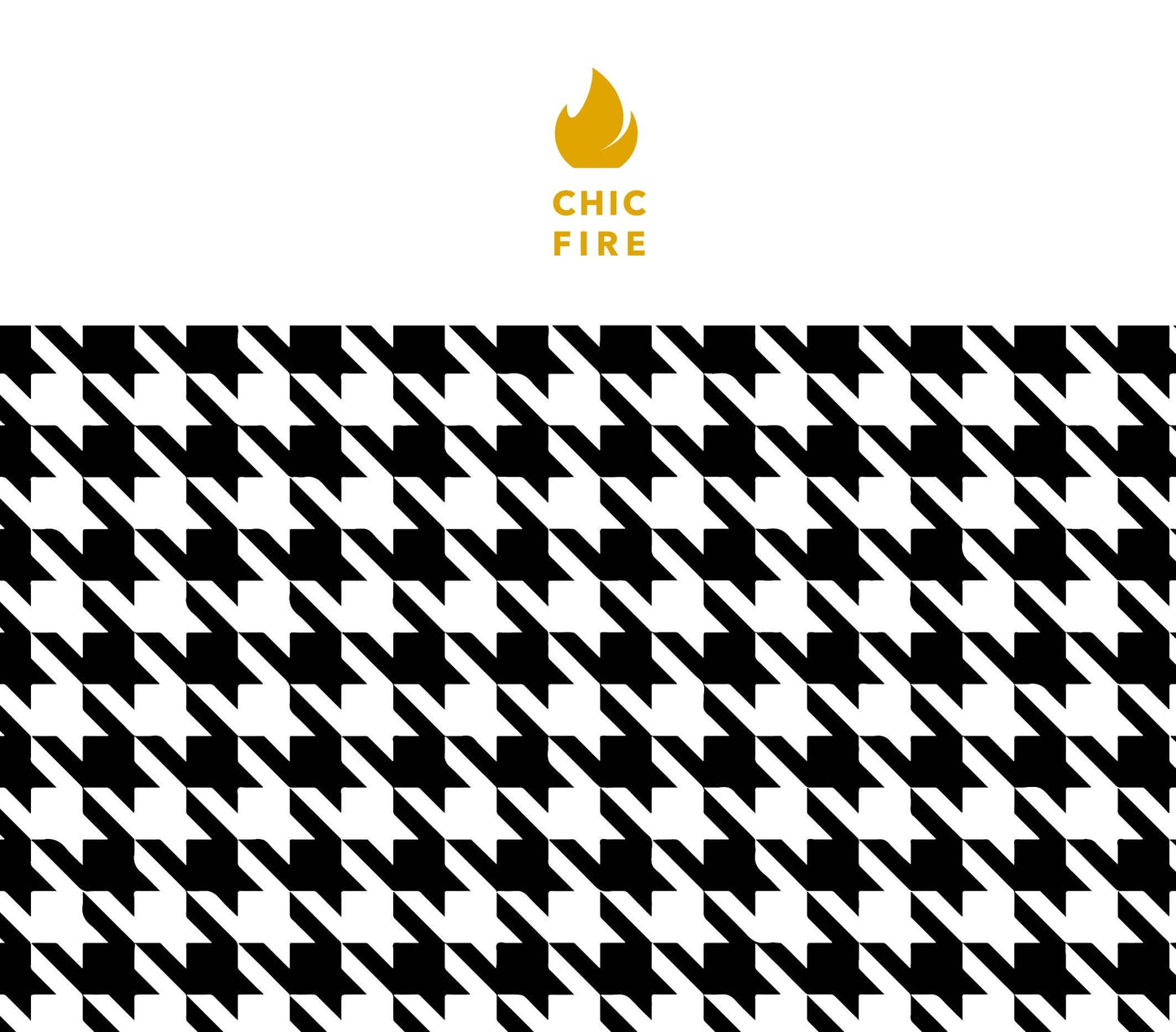 CHIC FIRE Safe-T Fire Extinguisher: Heritage Houndstooth (Coco)
