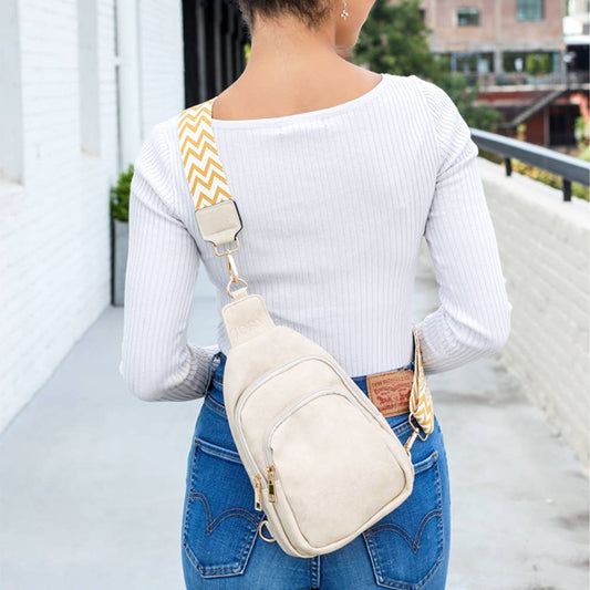 Seriously Shea Rebeca Ivory Sling Cross Body Bag