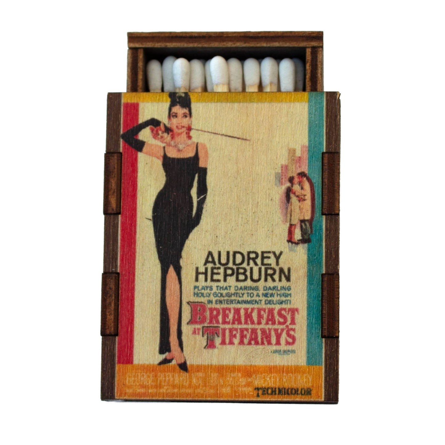 Matches • Classic Movie Poster/ Audrey Hepburn Wooden Matchbox • Candle Acc