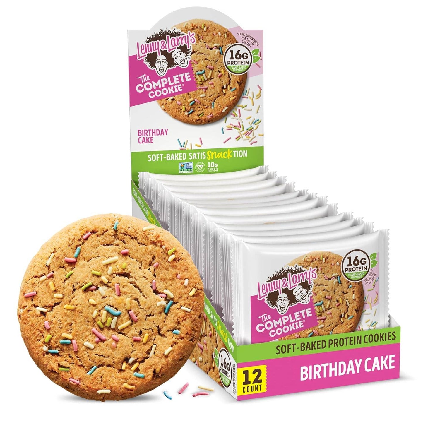 Lenny & Larry's Protein Cookie Birthday Cake 4oz (Singles)