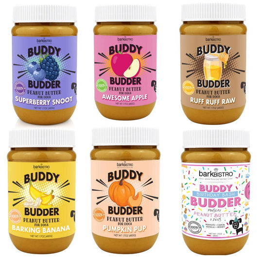 Buddy Butter Dog Peanut Butter Assorted Flavors