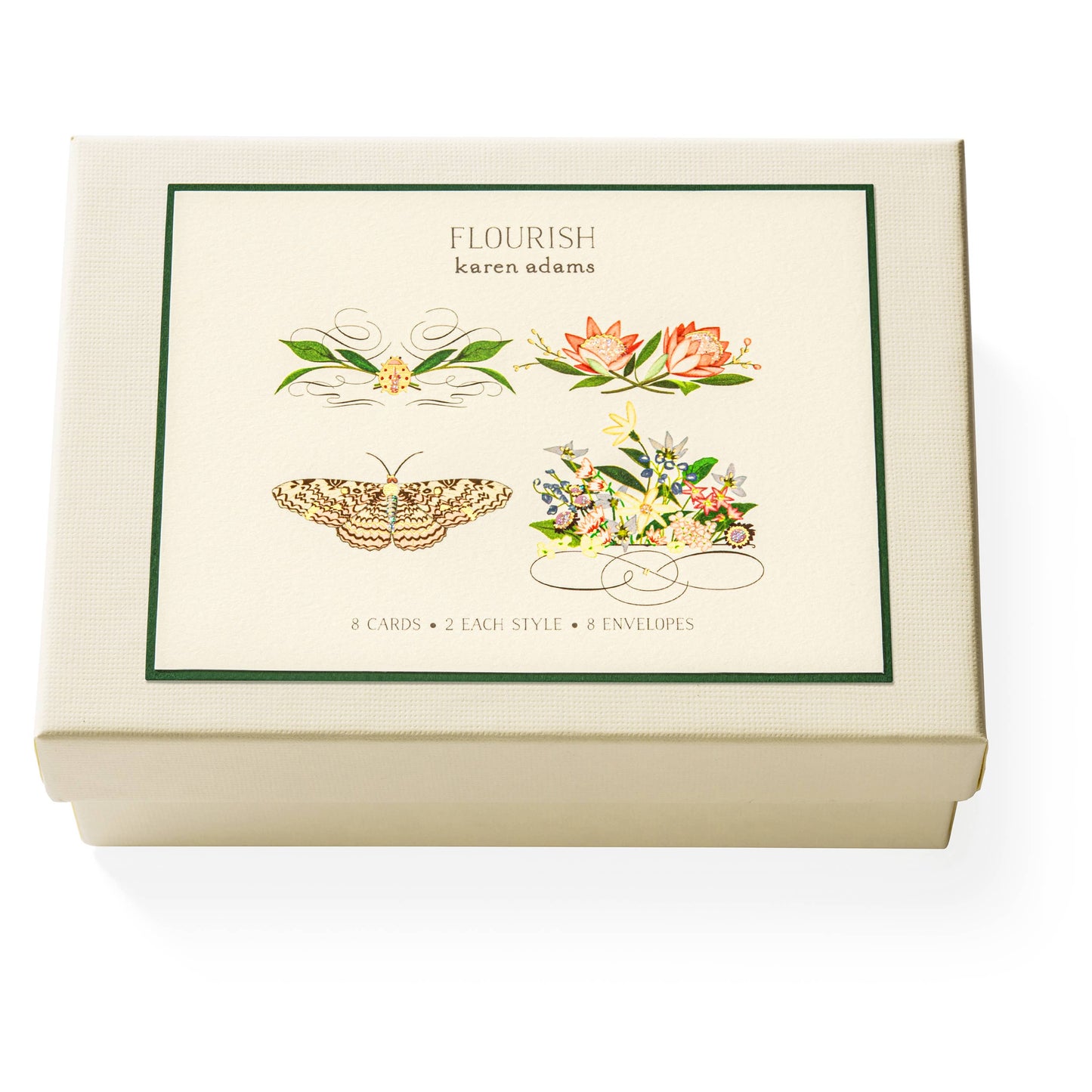 Karen Adams Flourish Note Card Box