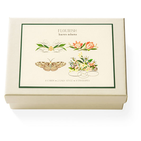 Karen Adams Flourish Note Card Box