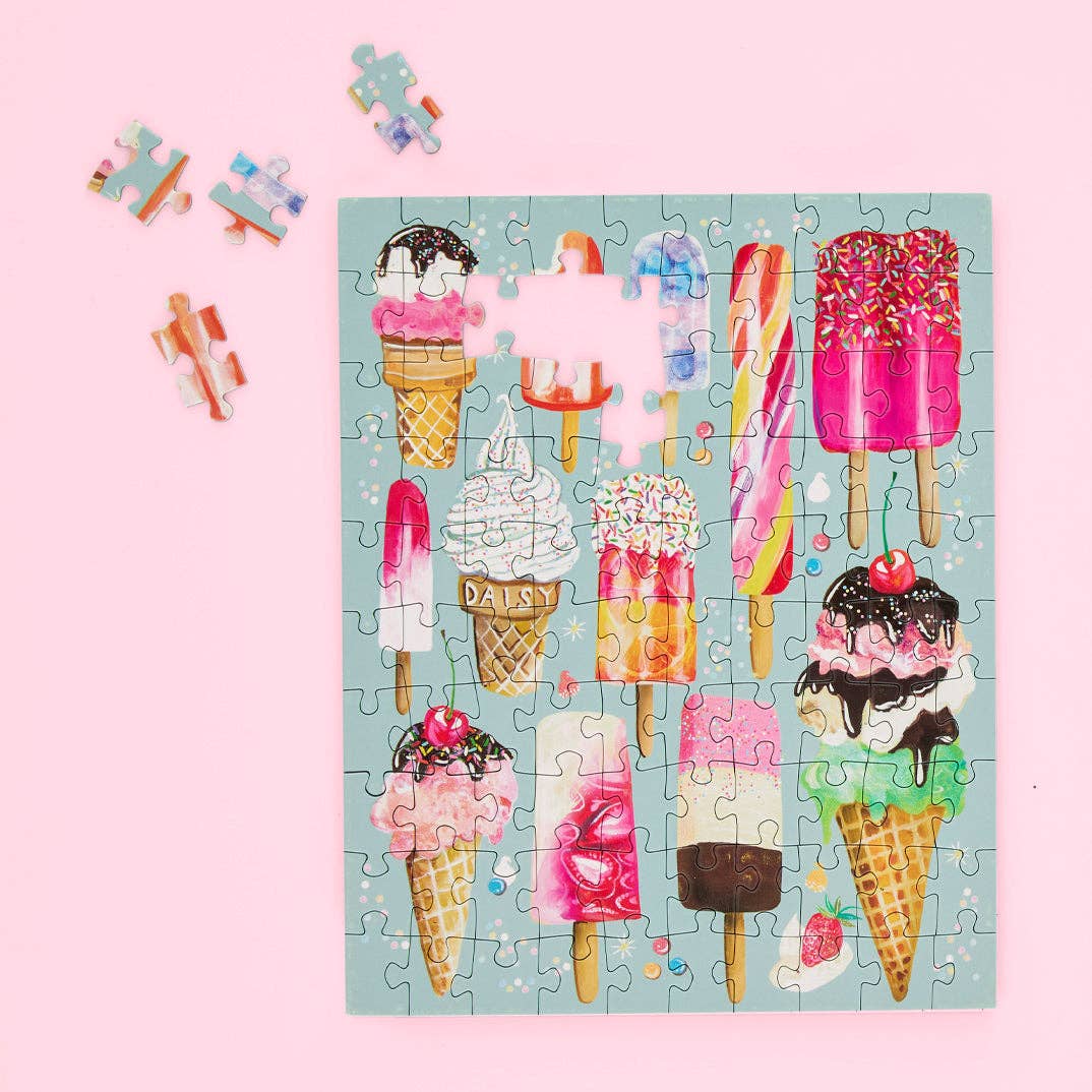 WerkShoppe Ice Cream & Pops 100 Piece Puzzle Snax
