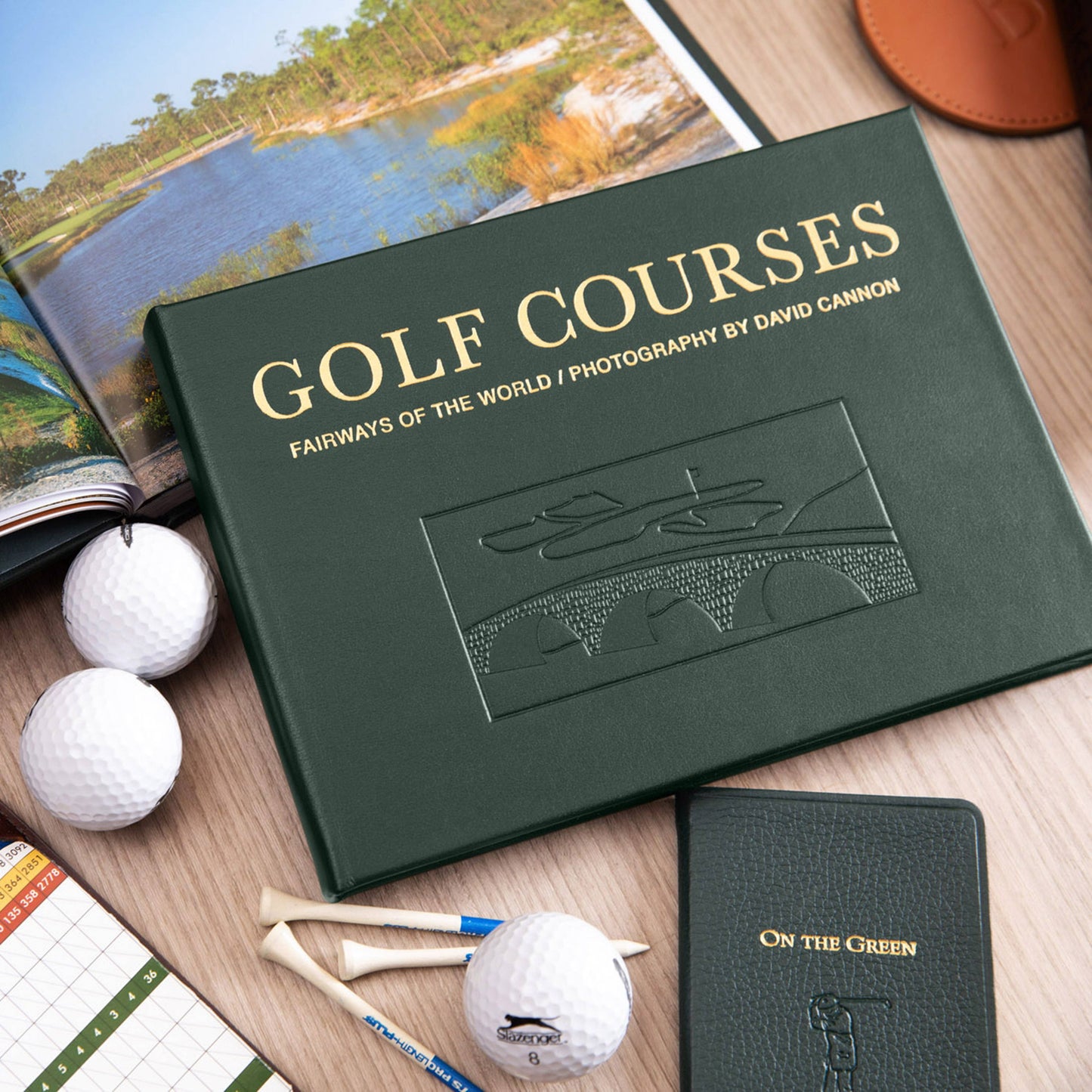 Graphic Image "Golf Courses: Fairways of the World" Leather Bound Book