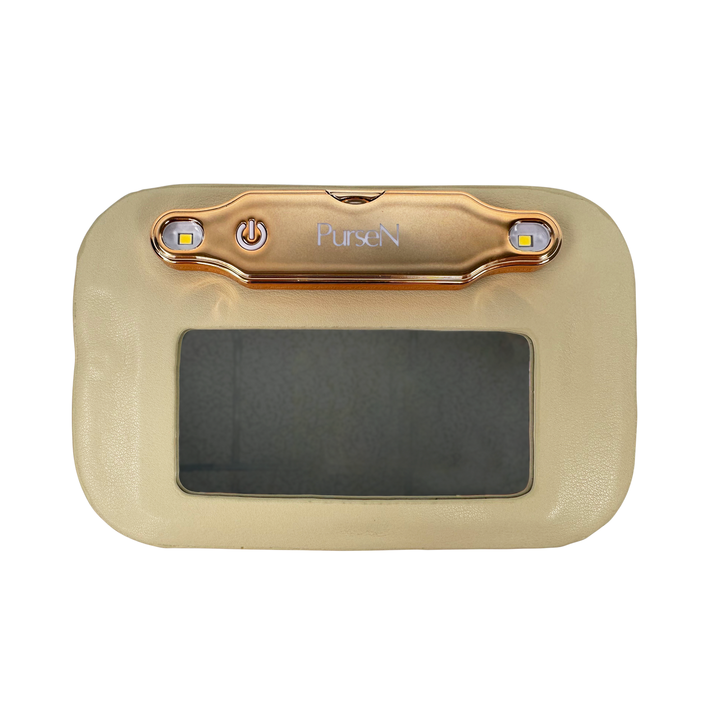 PurseN LITTMINI • Lighted Mirror Case • Latte