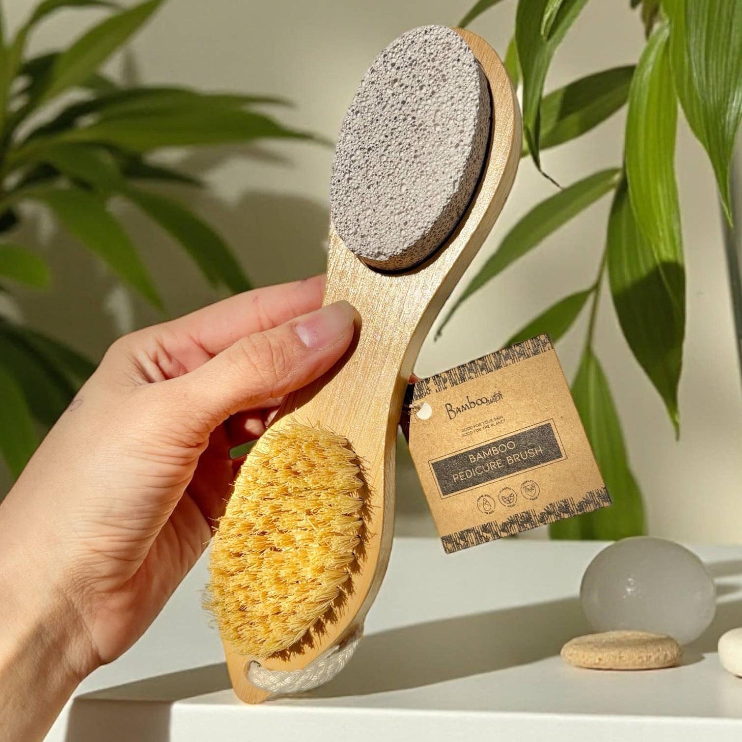 Bamboo Switch Bamboo Exfoliating Foot Pedicure Tool