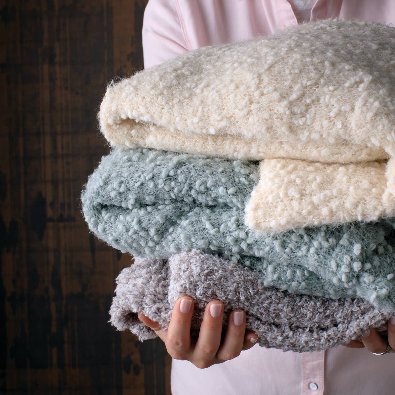 Demdaco Taupe Giving Blanket