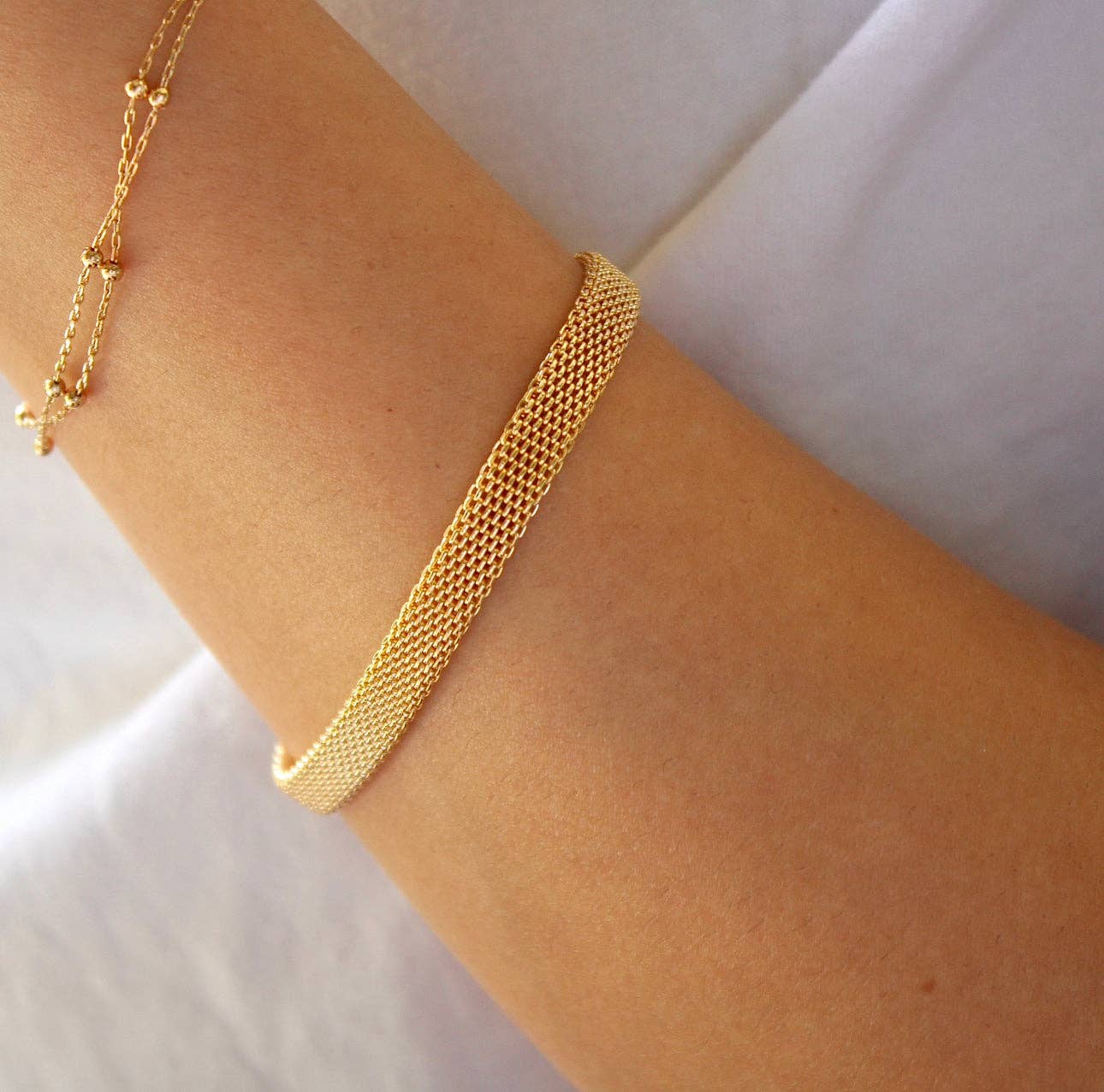 Vivian Grace Sahara Mesh Chain Bracelet