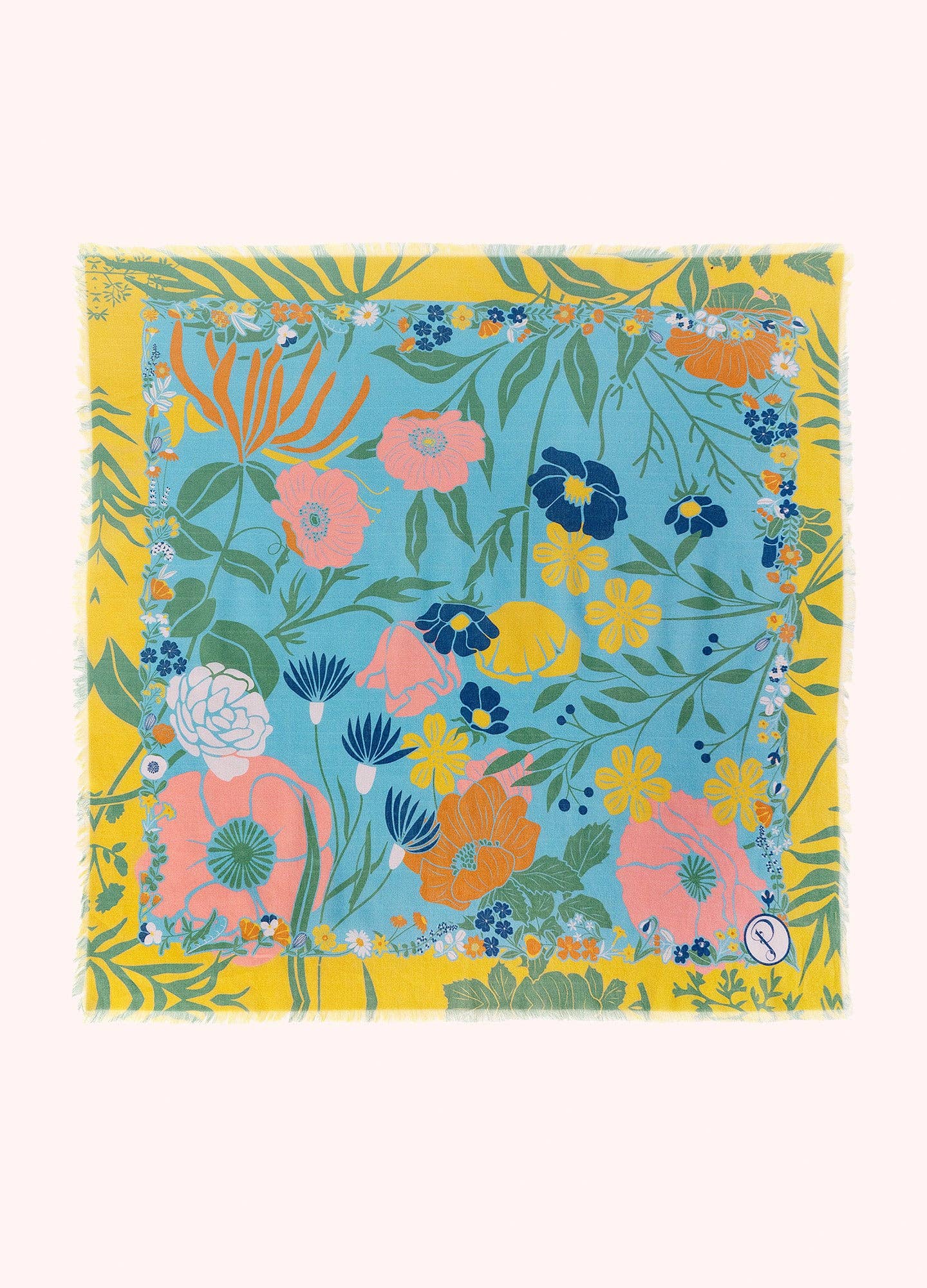 Cotton Bandana - Blue Blooms, by Powder Designs