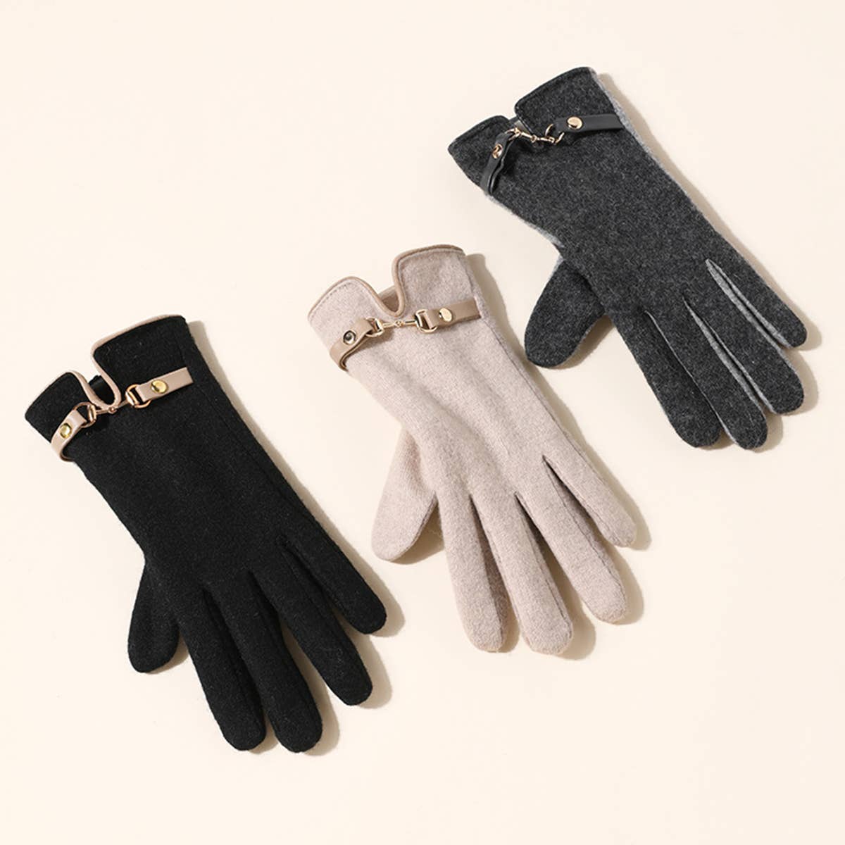 Cute Wool Touchscreen Gloves – Winter for Women_CWAG0048