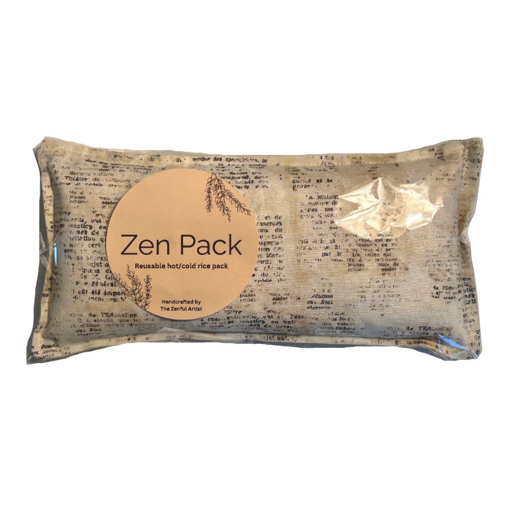 Reusable Hot/Cold Rice Pack - Vintage French Notes