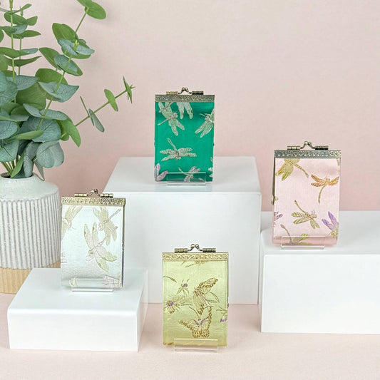 Butterfly & Dragonfly Brocade RFID Card Holder