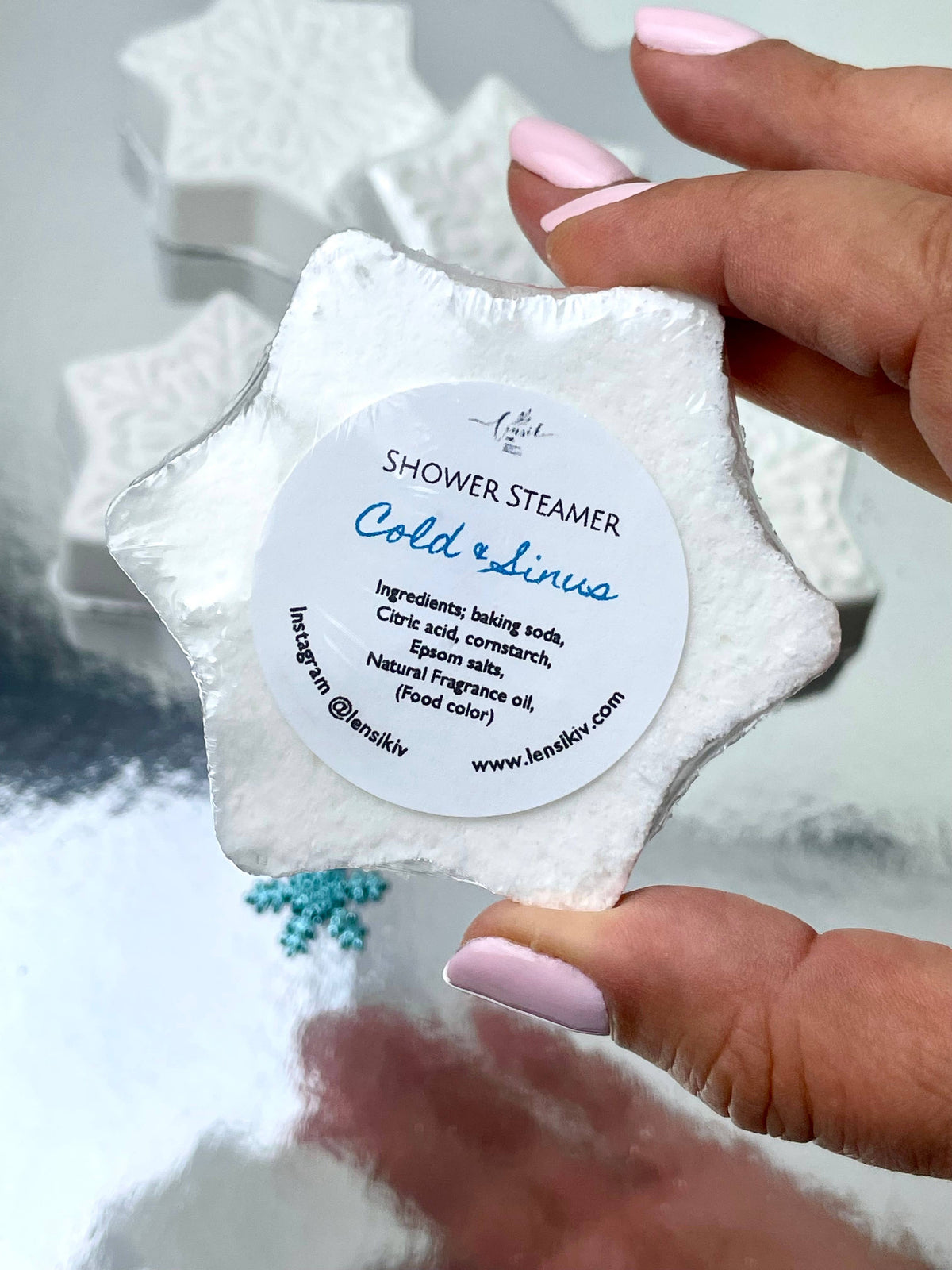 Snowflake Aromatherapy Shower Steamers