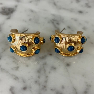 Penelope Cabochon Hoops