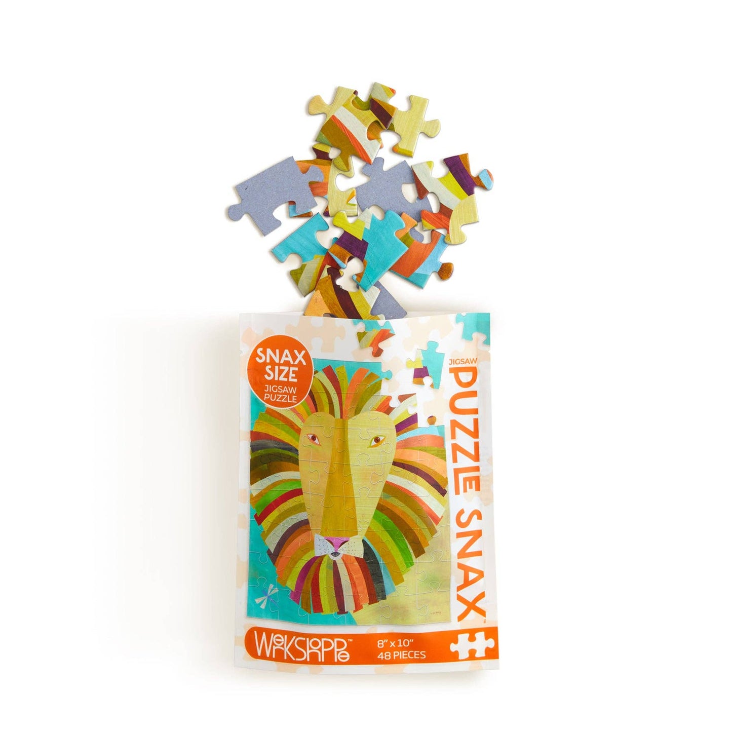Werkshoppe's Colorful Lion 48 Piece Jigsaw Puzzle Snax