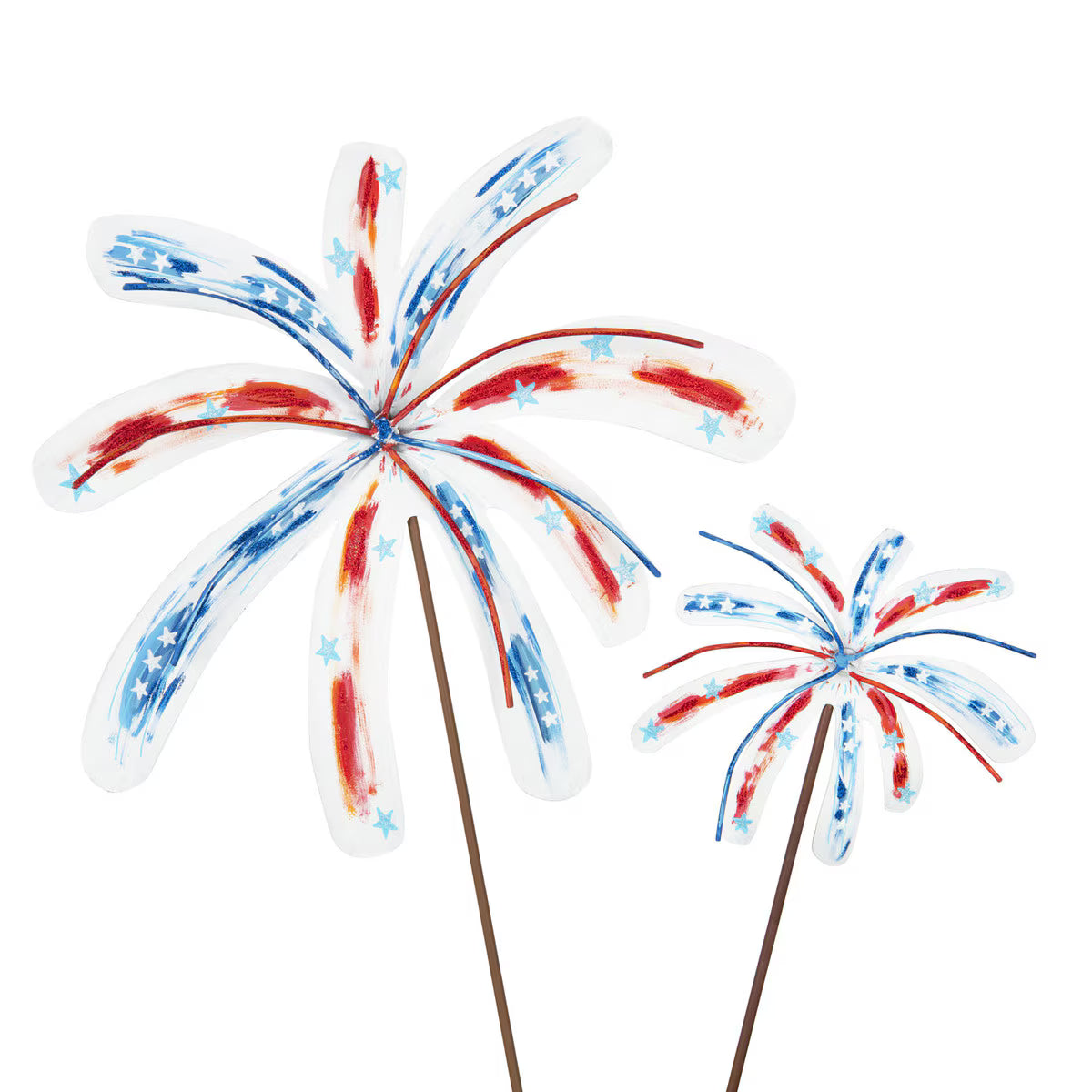 Round Top Firework Bursts (Set of 2)