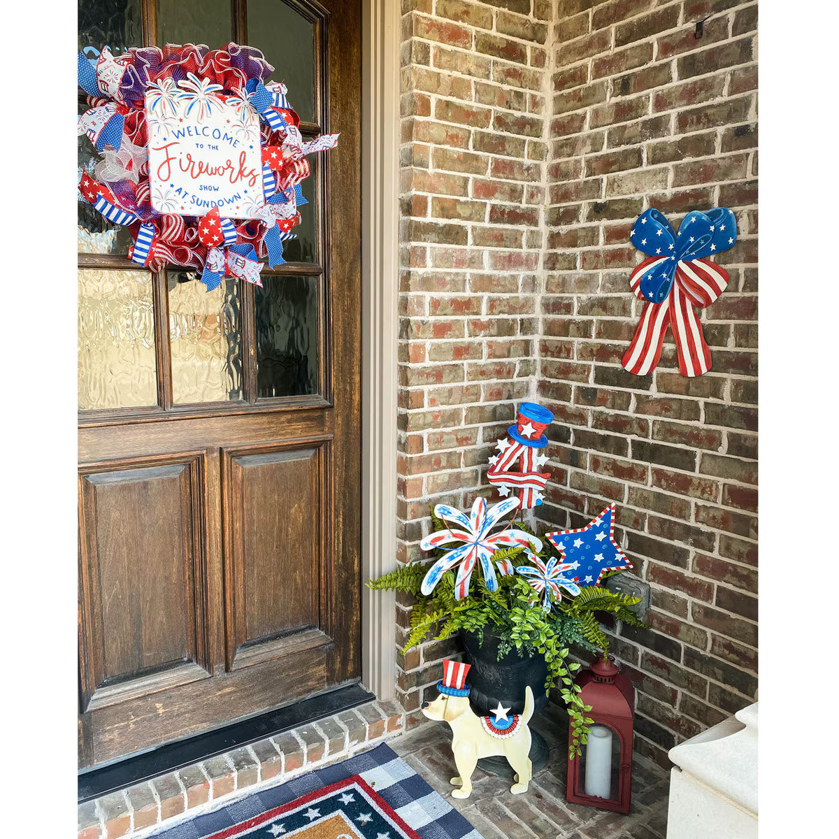 Round Top Firework Bursts (Set of 2)