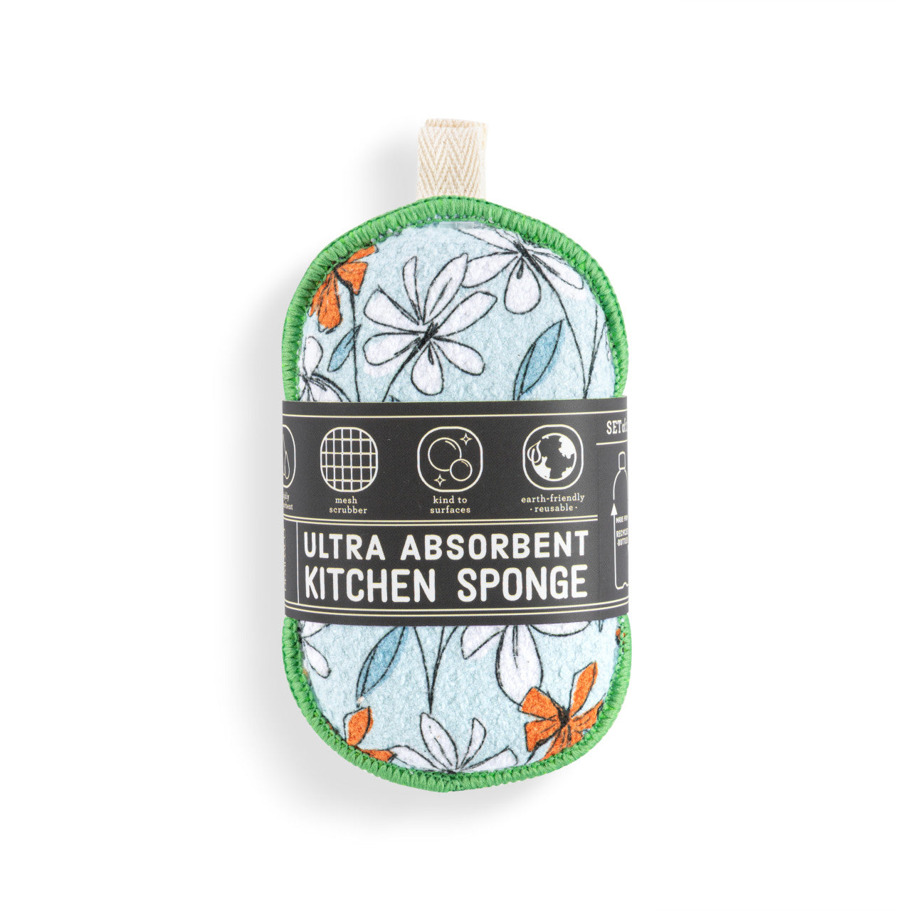 Demdaco Windowpane Floral Sponges