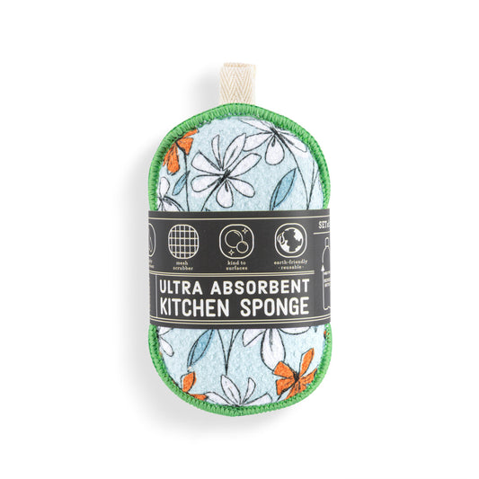 Demdaco Windowpane Floral Sponges