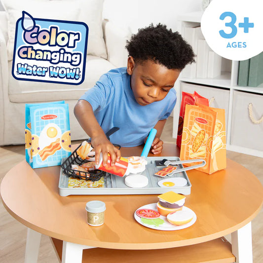 Melissa & Doug Flip & Fry Grill Play Set