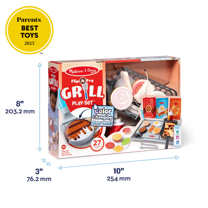 Melissa & Doug Flip & Fry Grill Play Set