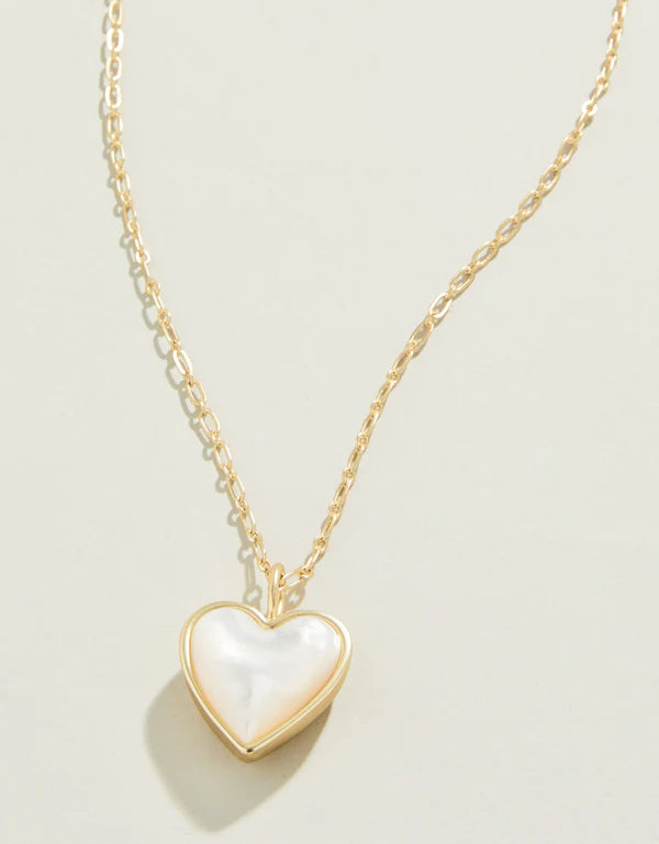 Spartina Full Heart Necklace 18” MOP