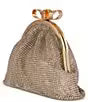 Badgley Mischka Nikko Crystal Mesh Pouch Clutch
