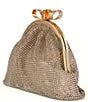 Badgley Mischka Nikko Crystal Mesh Pouch Clutch