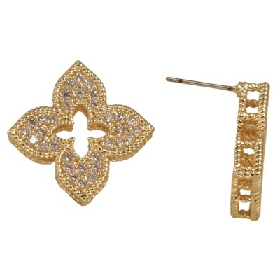 The Palais Pavé Clovers Earrings