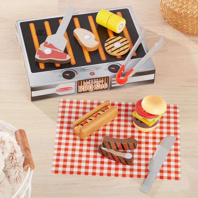 Melissa & Doug Grill & Serve BBQ Set