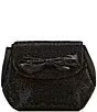 Badgley Mischka Hallie Crystal Bow Black Clutch