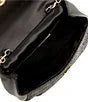 Badgley Mischka Hallie Crystal Bow Black Clutch