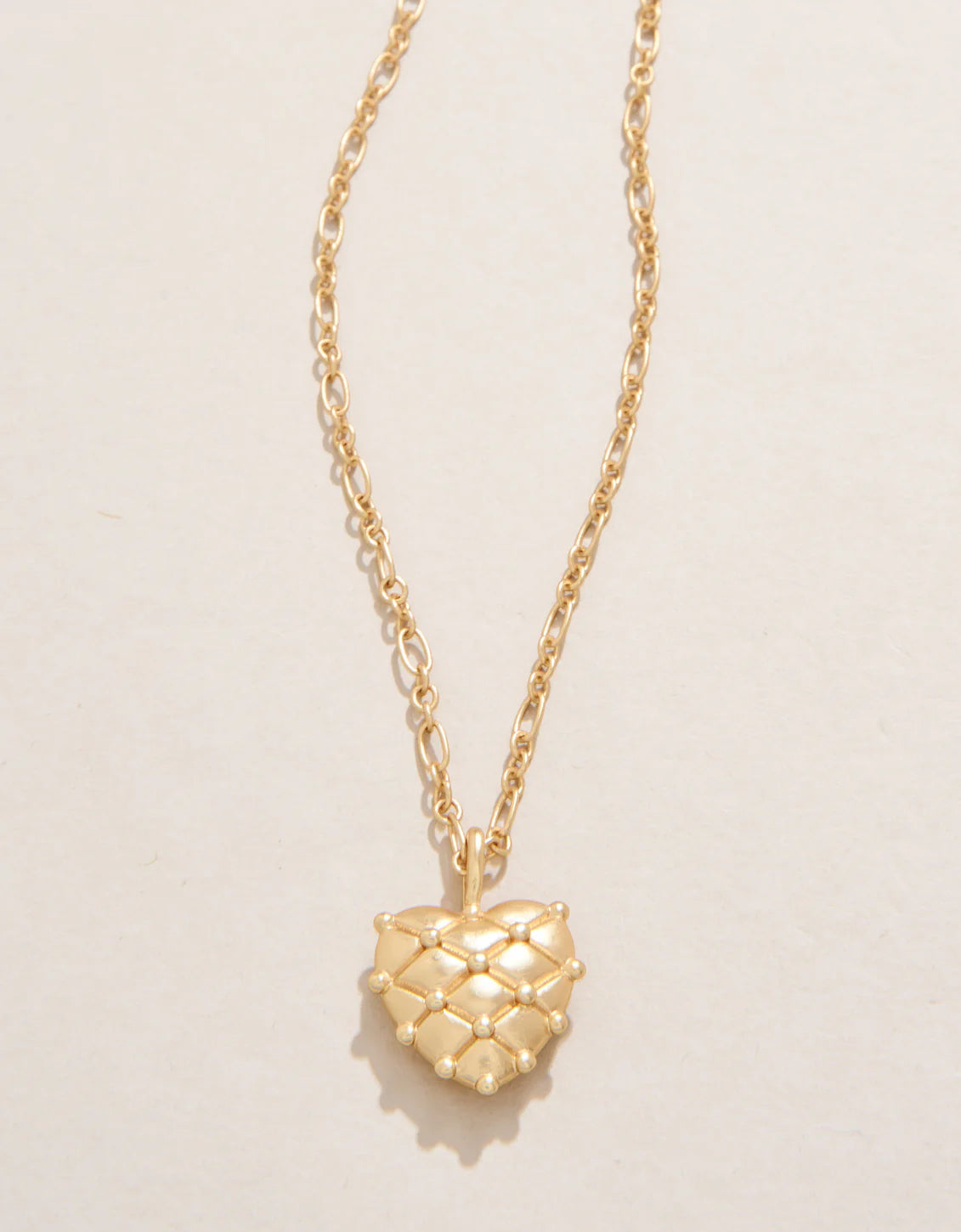 Spartina Heart Pillow Necklace 17” Gold