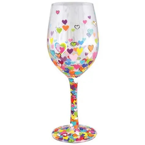Lolita Hearts A Million Wine Glass
