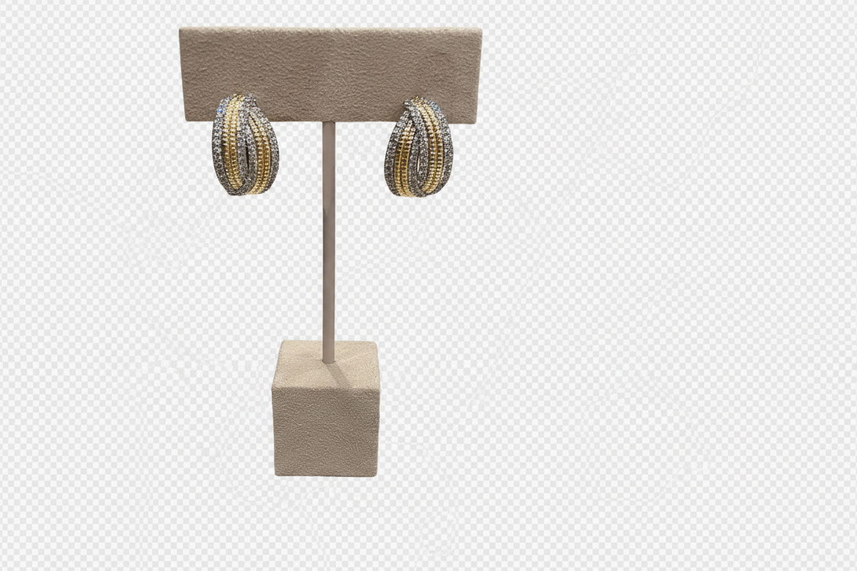 Fusion Wide Arch Earrings