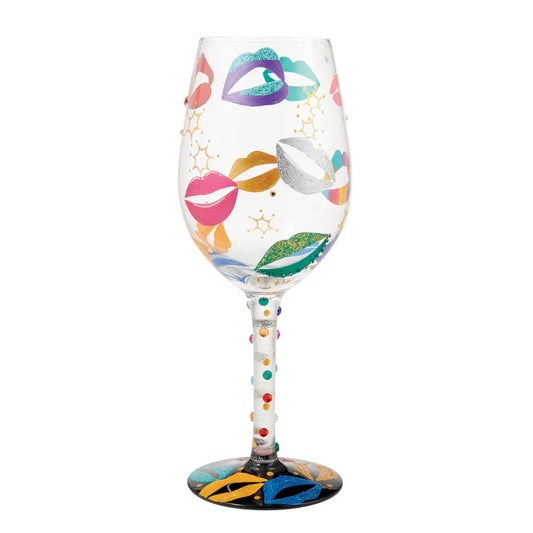 Lolita Made For Kissing Wine Glass